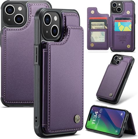 Amazon.com: Kowauri for iPhone 15 Plus Case with Card Holder, PU
