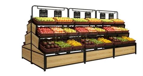 Fruit And Vegetable Shelf Market Supermarket Vegetable Rack Fruit Shop