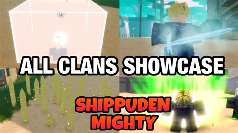 Every Clan Showcase In Shippuden Mighty Roblox Naruto Game Youtube