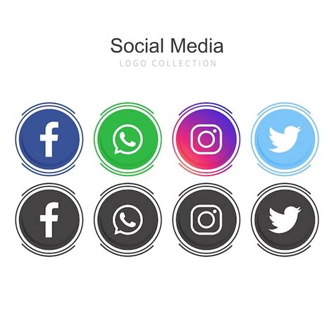 Loghi Social Media Scaricare Vettori Gratis