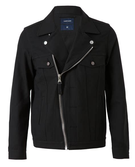 Lyst Miharayasuhiro Structured Cotton Biker Jacket In Black For Men