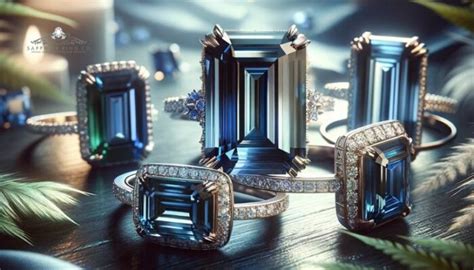 New Year's Sparkle: Discover Unique Emerald Cut Sapphire Rings