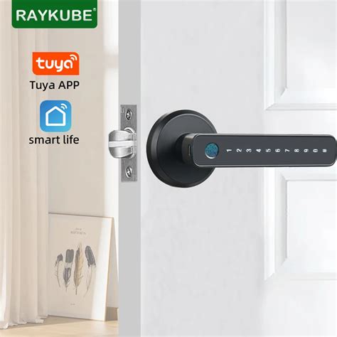 Raykube M Tuya Ble Smart Fingerprint Door Lock Password Lock With Keys