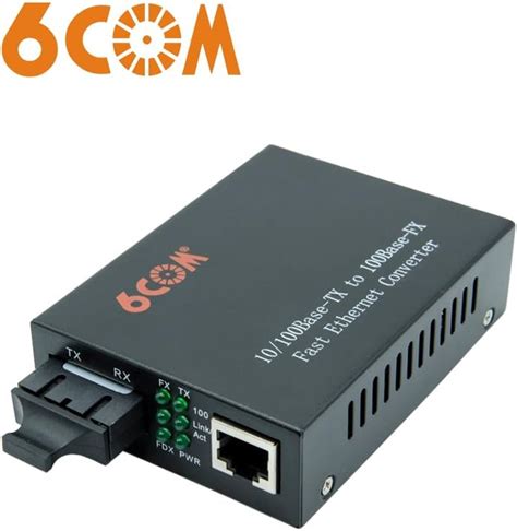 Gigabit Ethernet Media Converter Sc De Fibra Ptica Monomodo De