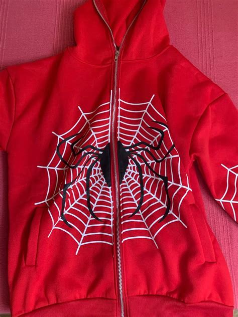 Red Spider Web Jacket Etsy