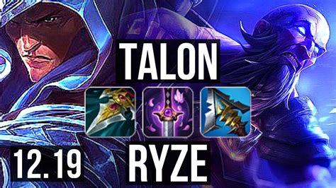 TALON Vs RYZE MID 73 Winrate 8 Solo Kills Legendary KR