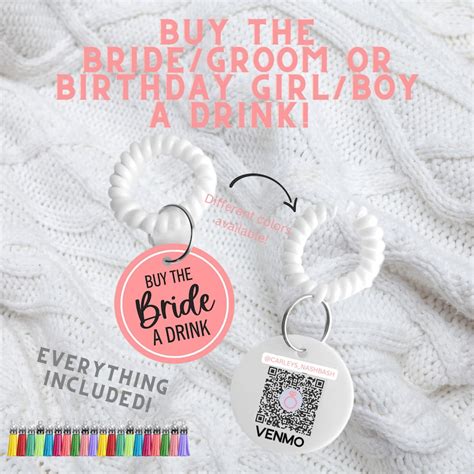 Venmo QR Code Venmo Bachelorette Bracelet Buy The Bride A Drink