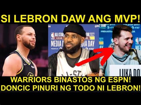 Lebron Daw Ang Mvp Sa All Star Warriors Binastos Ng Espn Doncic