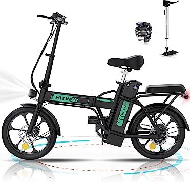 Hitway Electric Bike E Bike Foldable City Bikes Ah Battery W