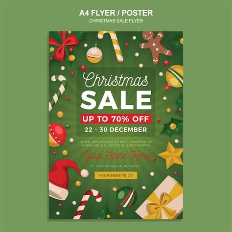 Premium Psd Christmas Sale Flyer