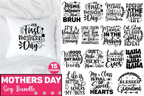 Mothers Day Svg Bundle Graphic By Craftssvg30 · Creative Fabrica