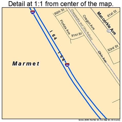 Marmet West Virginia Street Map 5451724