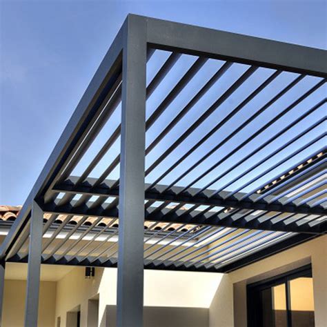 Wall Mounted Pergola AXIUM Solutions Aluminium Self Supporting