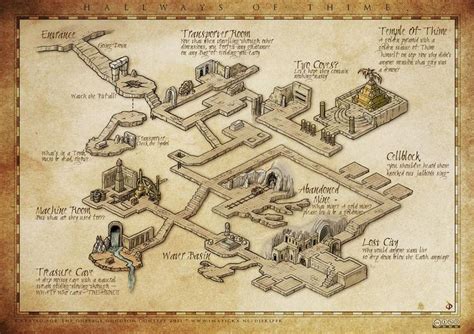 Hallways Of Thime By Djekspek On DeviantArt Dungeon Maps Fantasy Map