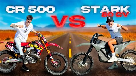 HONDA CR 500 2T VS STARK VARG 80CV YouTube