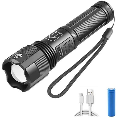 Lampe Torche Xhp Lumens Ultra Puissante Led Lampe De Poche