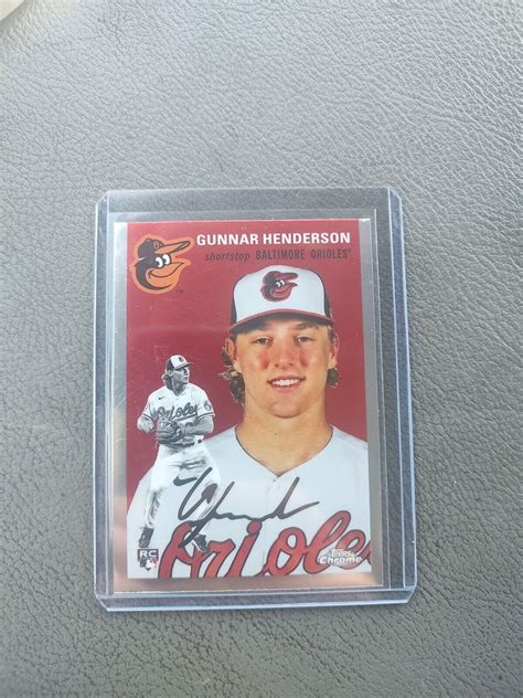 2023 Topps Chrome Platinum Anniversary GUNNAR HENDERSON RC REFRACTOR