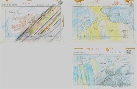 Film Castle In The Sky Layout Design Falling From The Airship