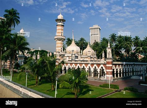 The Masjid Jamek Friday Mosque Built In 1907 Kuala Lumpur Malaysia