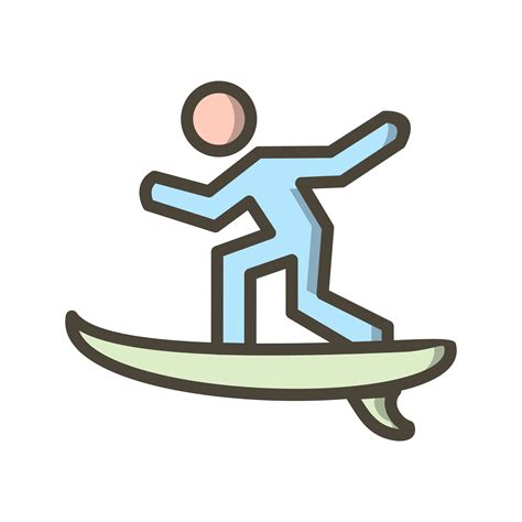 Surf Icon Vector Illustration Vector Art At Vecteezy