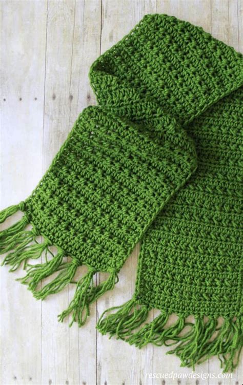 Simple Crochet Scarf With Tassels Pattern Artofit