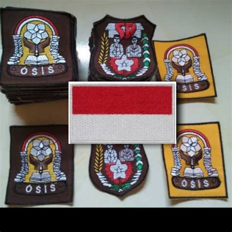 Jual Logo Bordir Osis Smp Osis Sma Osis Sd Logo Bordir Bendera Logo