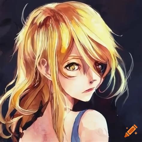 Blond Anime Hairstyle On Craiyon