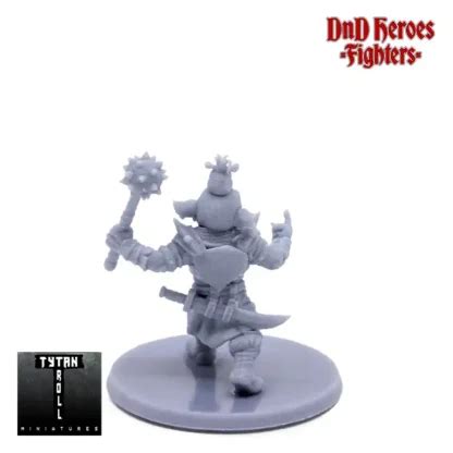 Male Goblin Fighter DnD Heroes 3D Print Resin Simtasia