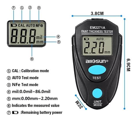 Medidor De Espesor De Pintura Digital Em A Mercado Libre