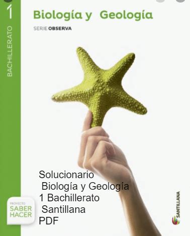 Solucionario Biolog A Y Geolog A Bachillerato Santillana Pdf