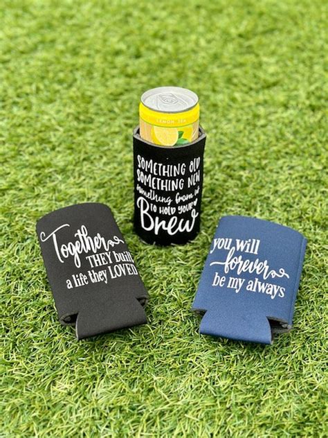 Wedding Koozie Favors, Personalized Wedding Favor Can Coolers, Koozie ...