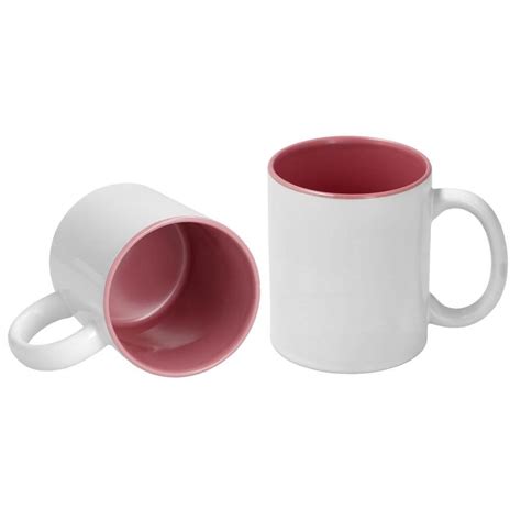 Sublimation Mug 11oz Inside Pink Handle White SPM 082 096 046