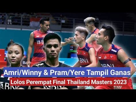 Tampil Ganas Menang 2 Set Amri Winny Pram Yere Lolos Perempat Final