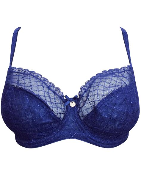 Boux Avenue Boux Avenue Navy Arianna Non Padded Full Support Balconette Size 34 To 38 Dd