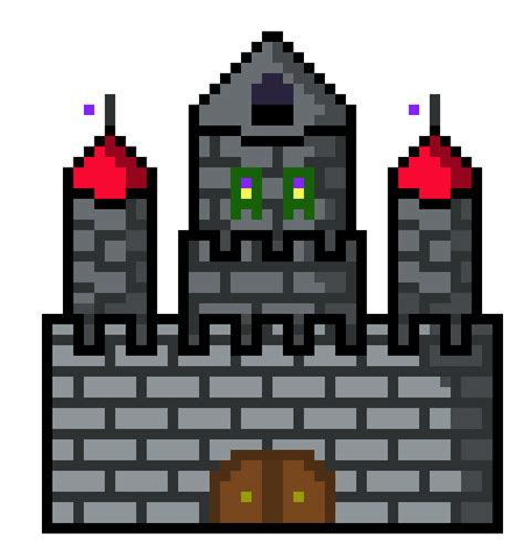 Mario Castle Pixel Art