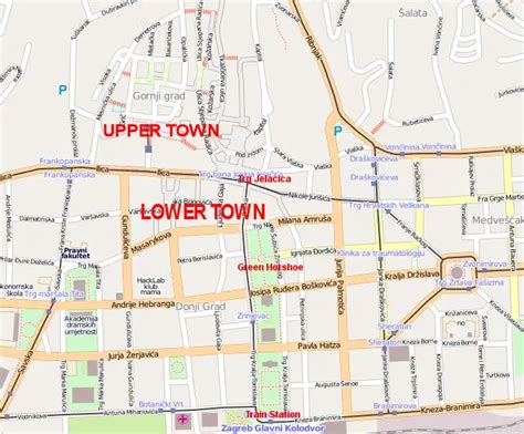 Zagreb Street Map