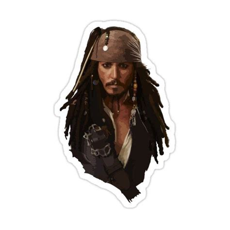 Captain Jack Sparrow Sticker Unique Vinyl Decal