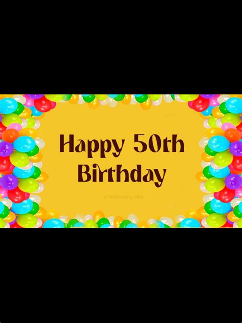 Happy 50th Birthday Wishes And Messages