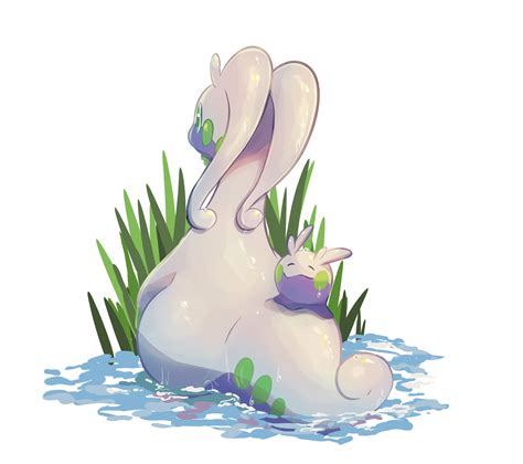 Goomy And Goodra Pokemon Drawn By Nullma Danbooru