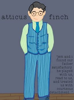 To Kill A Mockingbird Character Poster - Atticus Finch by Ms Jones Says ...