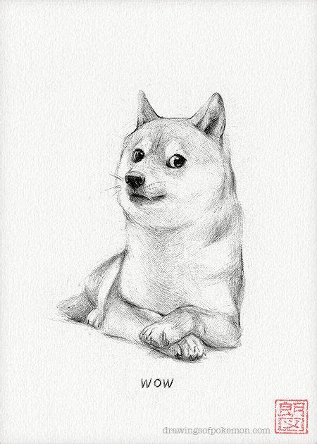 Doge 5 X 7 Print doge Drawing, Many Art, so Artwork, Such Internet, Much Shiba Inu, Very Shibe ...