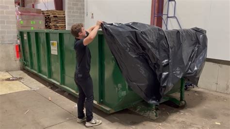 How To Install A Yard Dumpster Liner Youtube