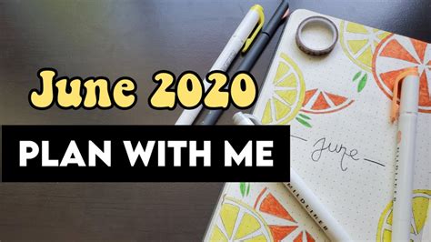 Plan With Me June Bullet Journal Set Up Youtube