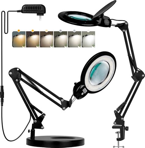 Kirkas Magnifying Glass With Light And Stand X Glass Lens Upgrade