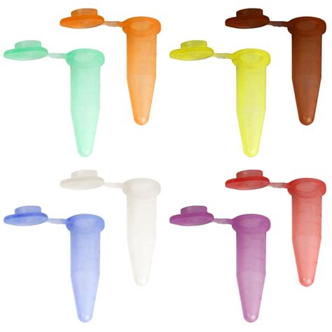 Bio Plas 0 5mL Flat Top Microcentrifuge Tube Rainbow Pack Of 500