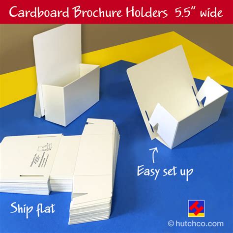 Cardboard Brochure Holders Ship Flat Literature Displays