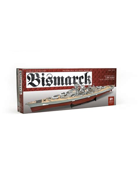 Bismarck Battleship Wooden Model Kit Amati Model