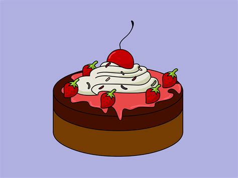draw  cake  steps  pictures wikihow