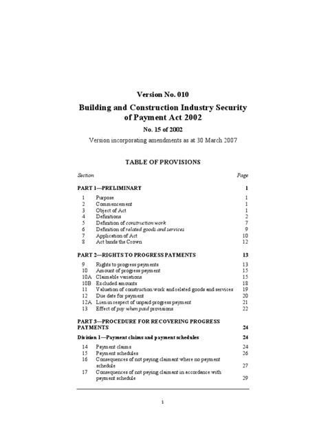 Pdf Building And Construction Industry Act 2002 Dokumentips