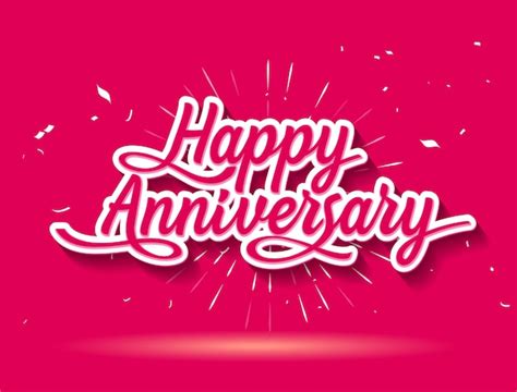 Premium Vector | Happy Anniversary banner design anniversary celebration vector